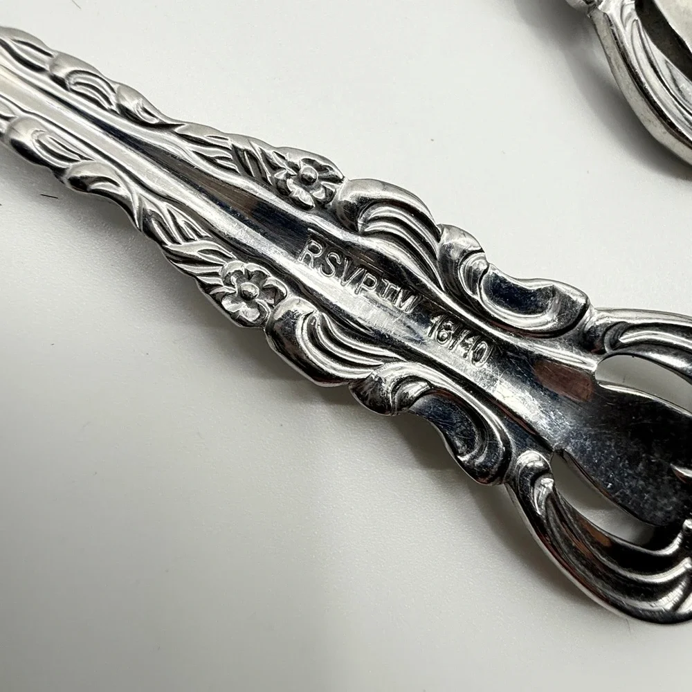RSVP RXV3 18/10 Stainless Steel Heavy Pierced 20 Piece Set 4 Place Settings